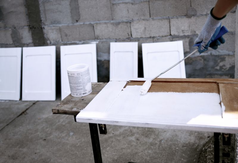 Expert preparing cabinets